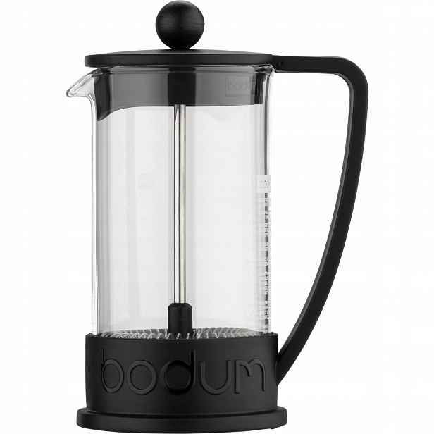 Pístový spařovač kávy Bodum Brazil 0,35 L na 3 šálky, černý