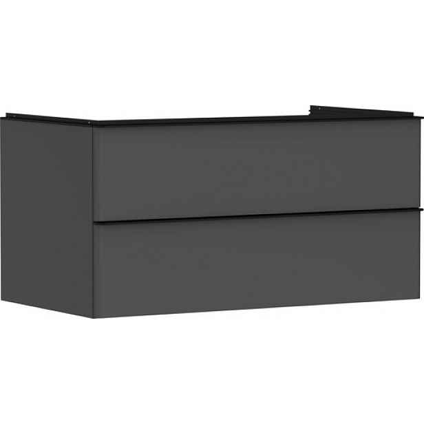 Skříňka pod umyvadlo pod desku Hansgrohe Xelu Q 98x49,5x55 cm šedá matná 54079670