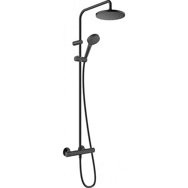 Sprchový systém Hansgrohe Vernis na stěnu s termostatickou baterií černá 26089670