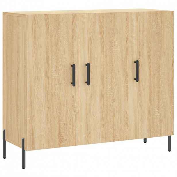 vidaXL Příborník dub sonoma 90 x 34 x 80 cm kompozitní dřevo