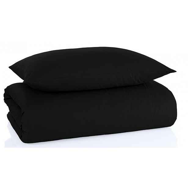 BedTex Bavlněné povlečení Color Černé 140x200/ 70x90 cm