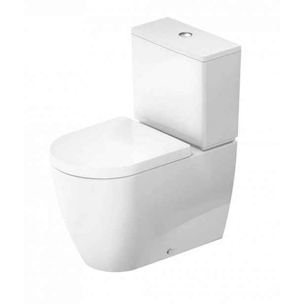 Duravit ME by Starck - WC kombi mísa, vario odpad, Rimless, HygieneGlaze, bílá 2005092000