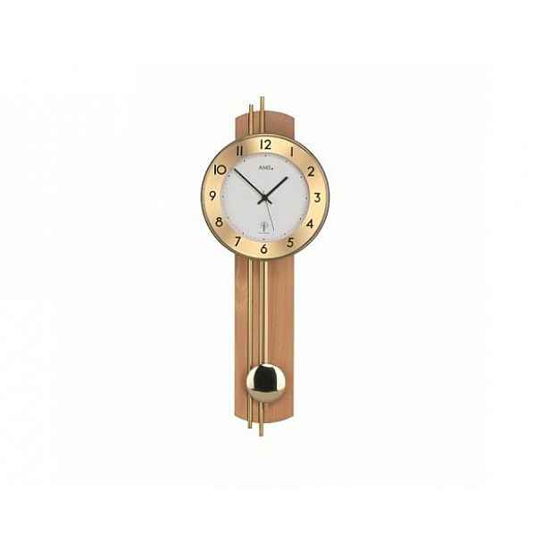 Kyvadlové nástěnné hodiny 5266/18 AMS řízené rádiovým signálem 62cm