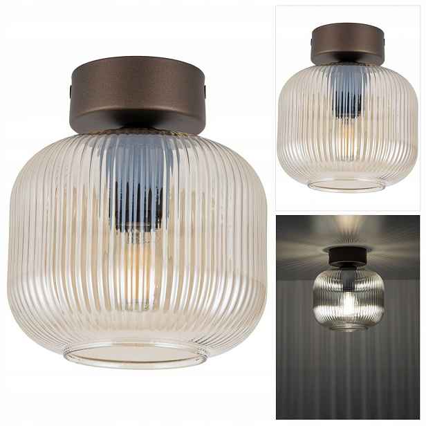 Stropní svítidlo hnědá Salvia v moderním stylu nad stolem Tk Lighting