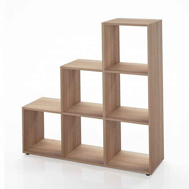 Vicco SCHODIŠŤOVÝ REGÁL Sonoma 105 x 107.5 cm