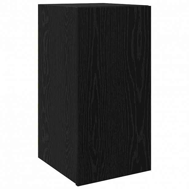 vidaXL Nástěnná skříň na TV 30,5 x 30 x 60 cm Černý dub