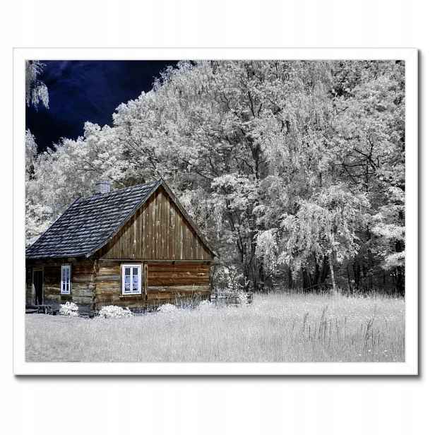 Plakáty v rámu 50x40 Srubová chata