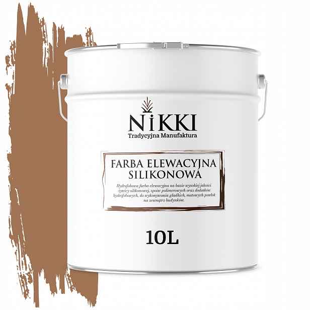 Barva Silikonová Fasádní Barva 10L Hnědá Teplá F576 Uv
