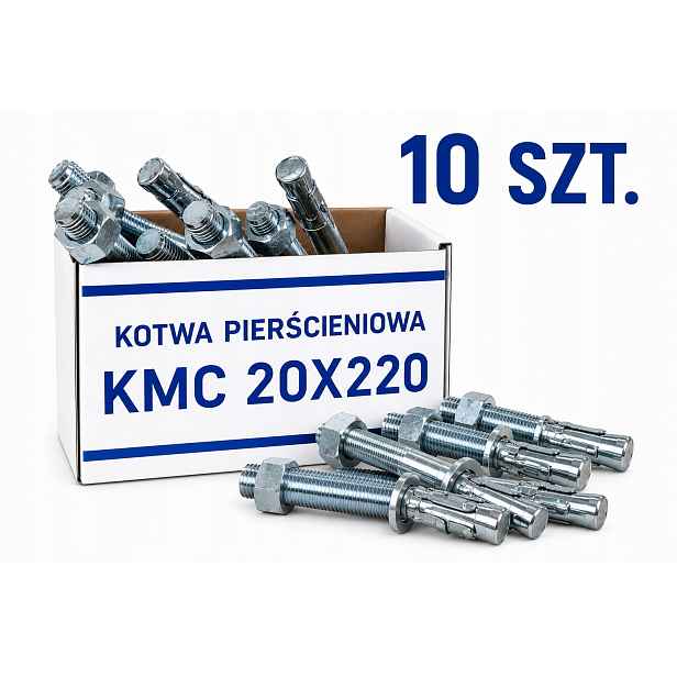 Kroužková kotva Kmc Ø20x220 mm pro zvedáky| Montážní kotvy x10