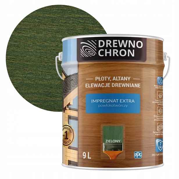 Drewnochron Impregnát Extra 9L Zelený