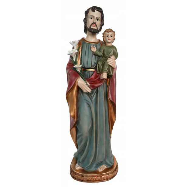 Figurka Do Betlému Sv. Josef S Jezulátkem 61 CM Z Polyresinu