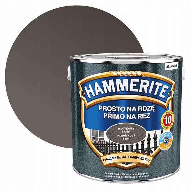 Hammerite Na Rez 2,5 L Šedý Kladívkový
