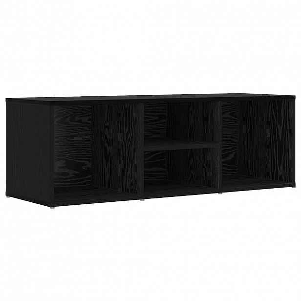 vidaXL Lavička na boty 102 x 35 x 35 cm Kompozitní dřevo Černý dub