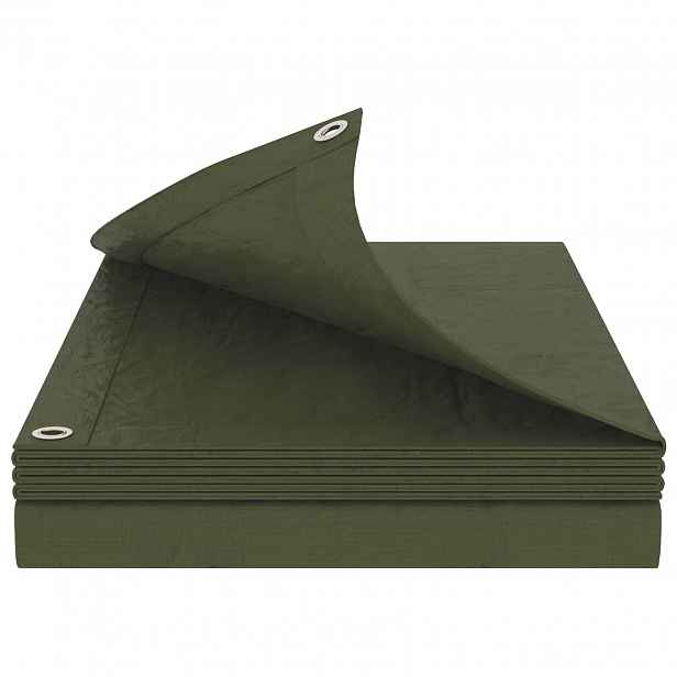vidaXL Plachta s oky Zelená 3 x 3 m 90 gsm PE