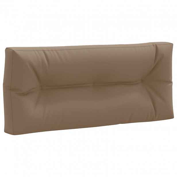 vidaXL Polštář na paletu VIANEN 100% polyester Taupe 120 x 60 x 12 cm
