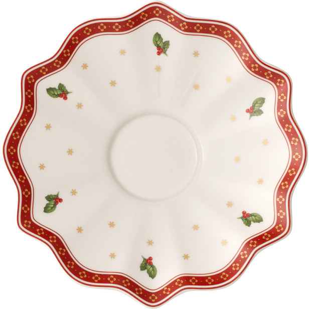 Villeroy & Boch Toy´s Delight vánoční čajový / kávový podšálek, bílý, 17 cm