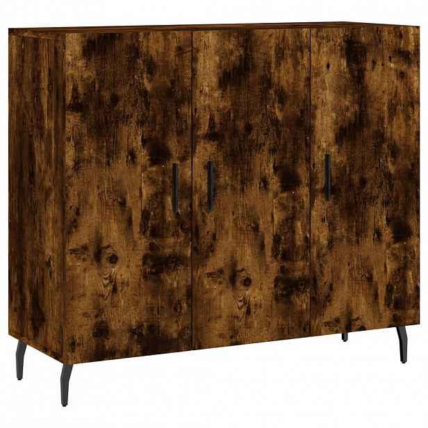 vidaXL Příborník kouřový dub 90 x 34 x 80 cm kompozitní dřevo