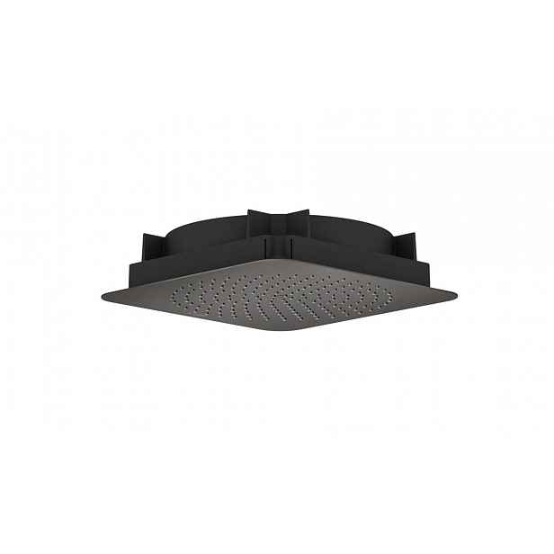 Axor Citterio C - Hlavová sprcha 27x27 cm, EcoSmart, kartáčovaný černý chrom 28795340
