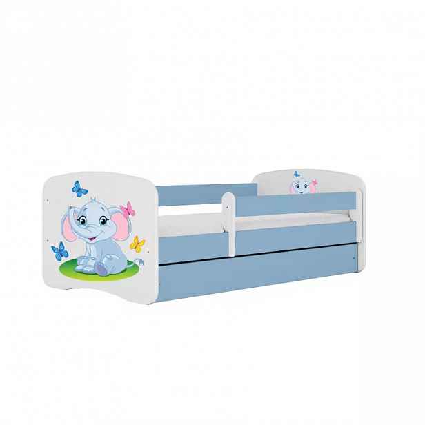 Dětská postel Babydreams modrá 70x140 Slon