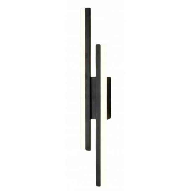 Led Nástěnná Lampa Černá 50 CM 16 W, Tři Variabilní Barvy