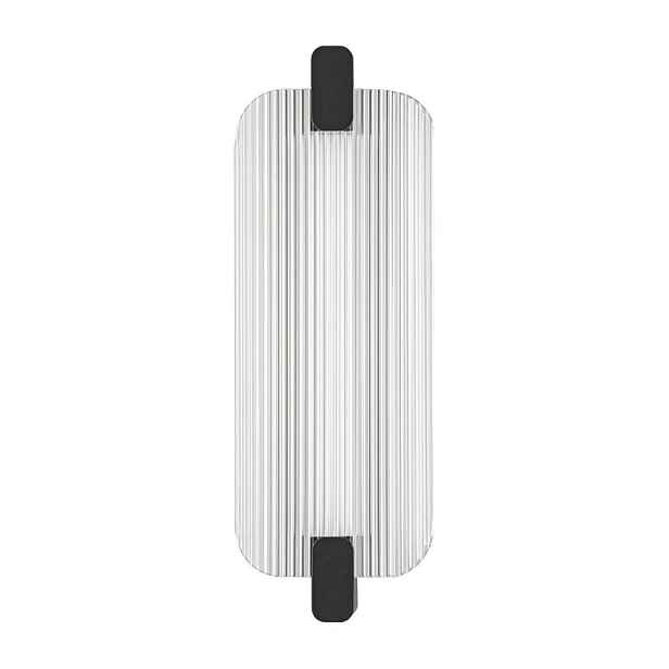 Matně černé skleněné LED nástěnné svítidlo Emery – Nova Luce