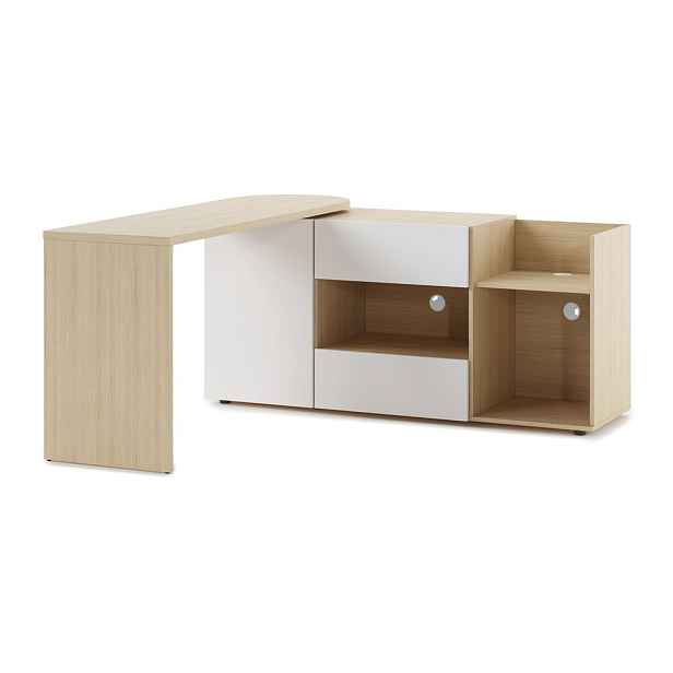 Pracovní stůl s deskou v dubovém dekoru 48x159 cm Tango – TemaHome