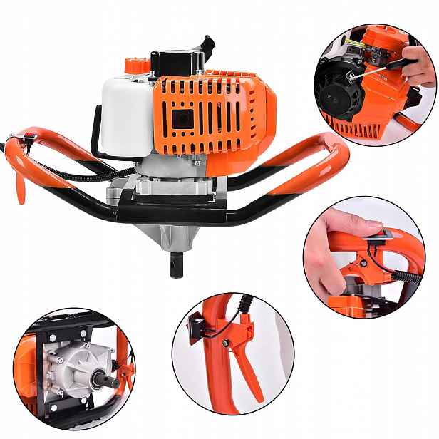 Půdní Vrtačka 6.3 Km Zemní Vrták Motor Pro Vrták