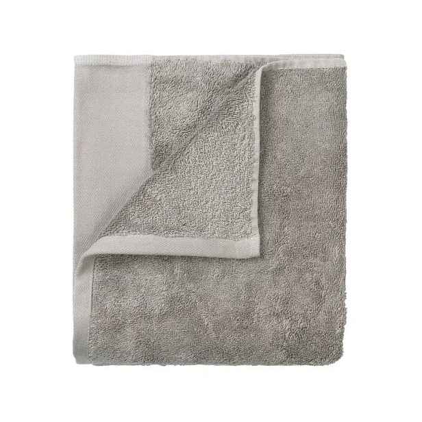Šedé froté ručníky v sadě 2 ks z bio bavlny 30x50 cm Riva – Blomus