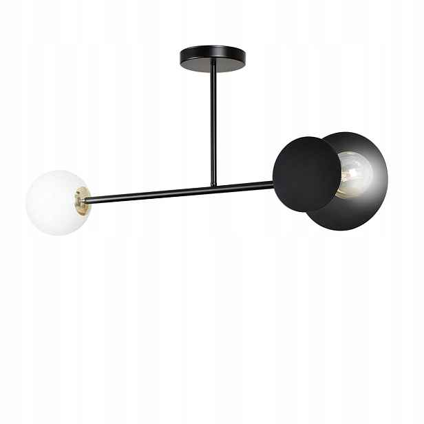 Stropní Svítidlo Emibig Minerva 2xE27 Černá 40x80 cm Led stmívatelná