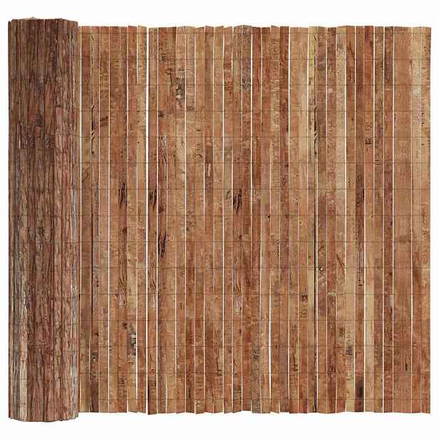 vidaXL Plot z kůry 400 x 125 cm Kůra Hnědá