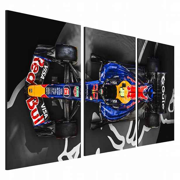 Obraz na zeď Isack Hadjar formule Red Bull Racing 2026 triptych 40x90 cm