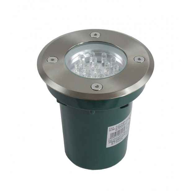 Led nájezdové svítidlo stříbrné kulaté IP67 3000K Su-ma