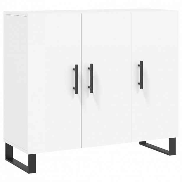vidaXL Příborník bílý 90 x 34 x 80 cm kompozitní dřevo