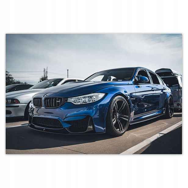Fototapety 152x104 Modré Bmw M3 Auto