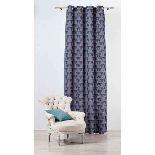 Modro-šedý závěs 130x260 cm Zatapa – Mendola Fabrics
