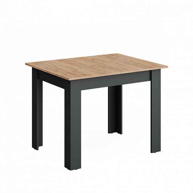 Vicco JÍDELNÍ STŮL Repose, Antracit/Zlatý mocný dub, 100-140 x 80 cm Rozšiřitelný