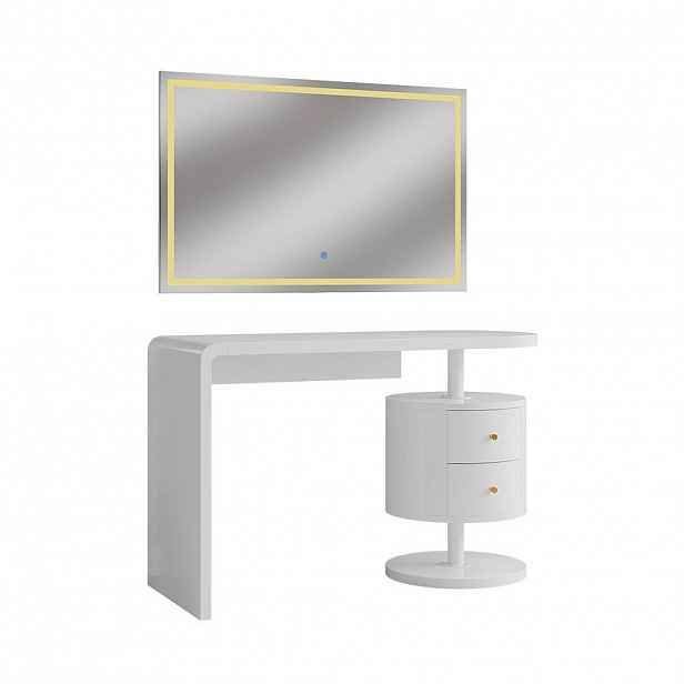 Vicco TOALETNÍ STOLEK Lara Bílá 120 cm se zrcadlem LED