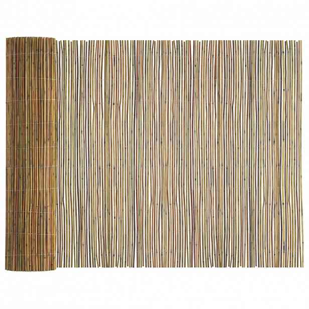 vidaXL Bambusový plot 300 x 125 cm Bambus Přírodní