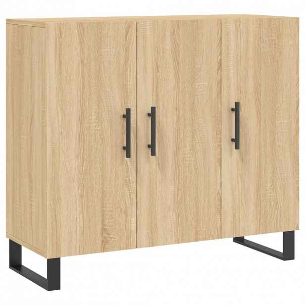 vidaXL Příborník dub sonoma 90 x 34 x 80 cm kompozitní dřevo