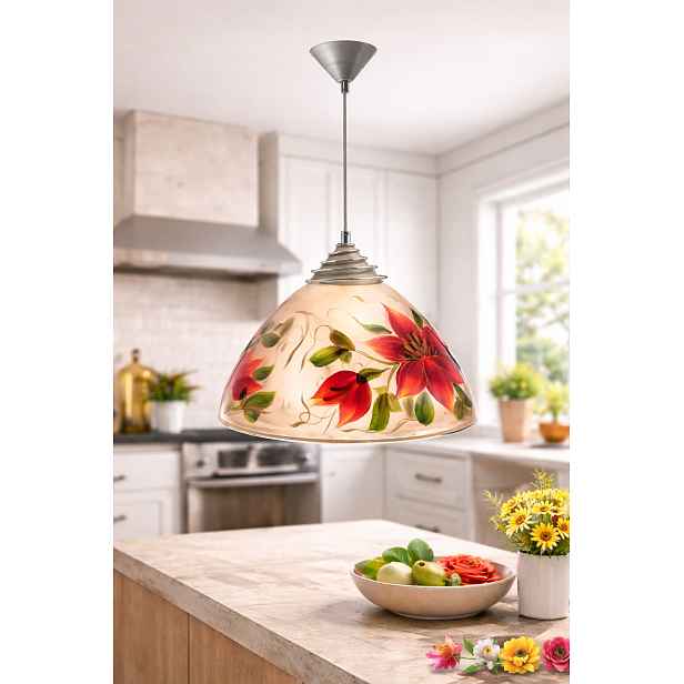 Euro-Lamp Kuchyňská lampa Ručně malovaný plameňák 1x60W Výrobce