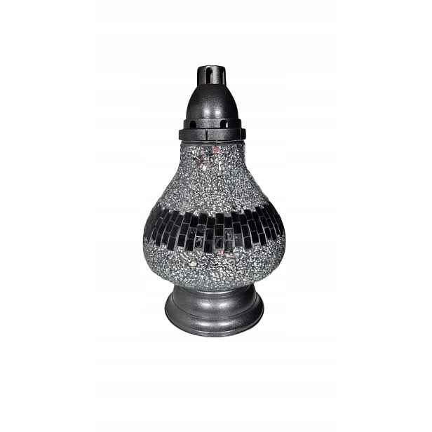 Hřbitovní Svíčka Vitráž Lampion Karafa Stříbrná