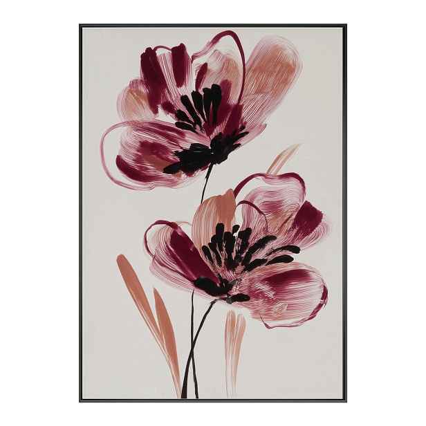 Tištěný obraz s rámem/na plátně 70x100 cm Burgundy Blooms – Styler