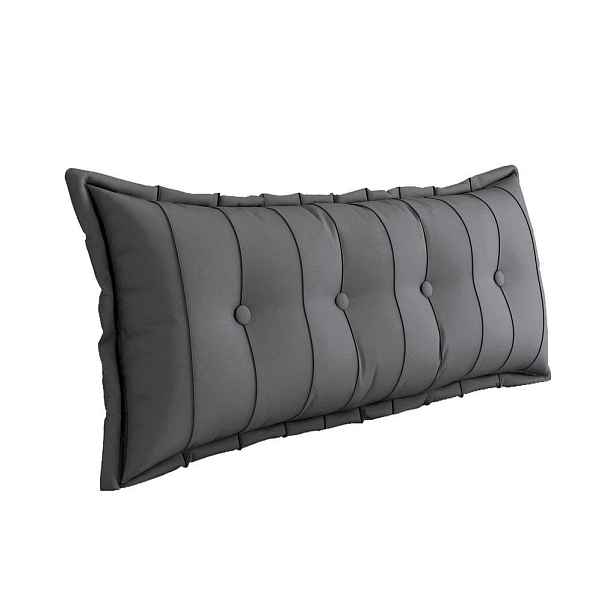 Vercart ZÁDOVÝ POLŠTÁŘ plyš Šedý 140 cm