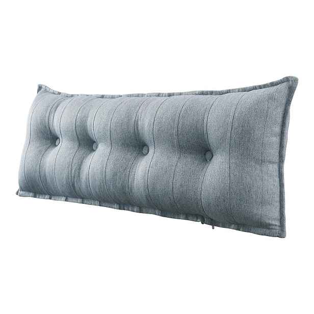 Vercart ZÁDOVÝ POLŠTÁŘ vzhled lnu Šedý 120 cm