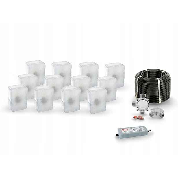 12x Led nájezdové svítidlo 12V IP68 Bc 14x10 cm