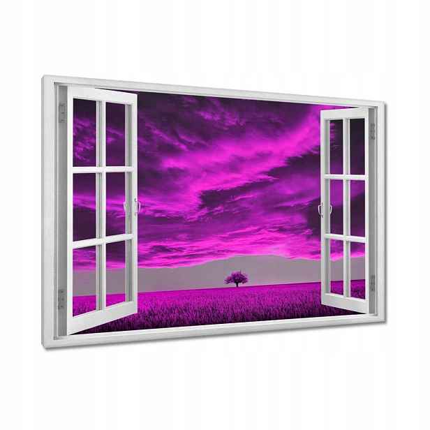Obrazy 90x60 Fialová krajina