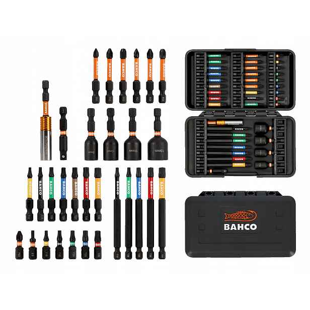 Bahco Sada úderových bitů Phillips/Pozidriv/TORX/Hex 40 ks 66IM/40C-1