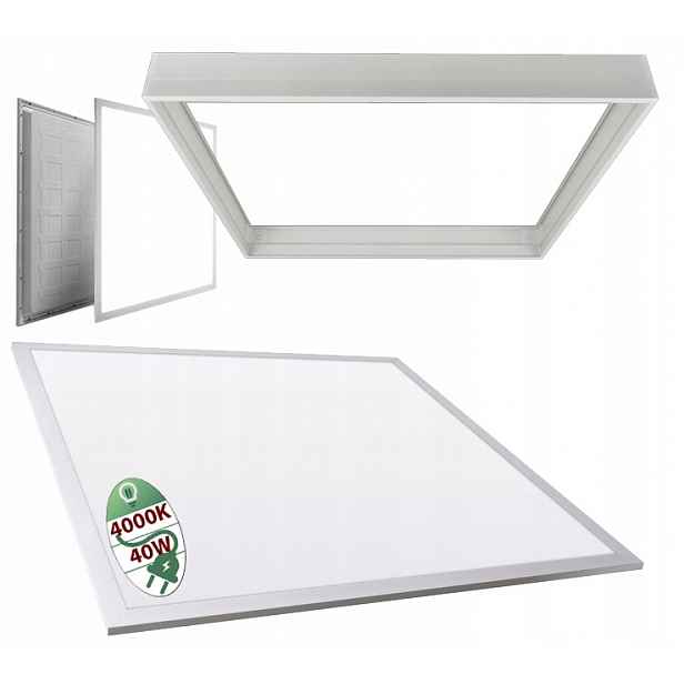Nástěnný Led panel 40W 60x60 Kaseton Stropní Svítidlo Stropní Svítidlo Neutrální Pvc