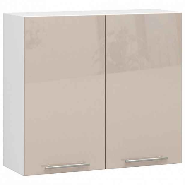 RAUMHIRSCH FURNITURE ZÁVĚSNÁ SKŘÍŇ Bílá, Cappuccino lesk 72/80/30