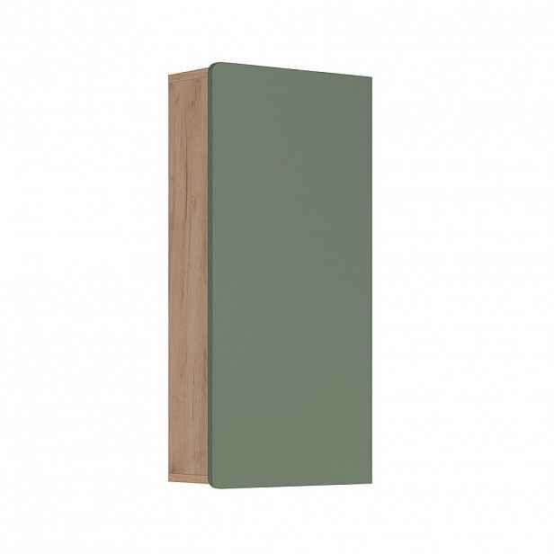 Vicco NÁSTĚNNÉ SKŘÍŇKY Izan Zelený/zlatý dub 36.6 x 76.6 cm